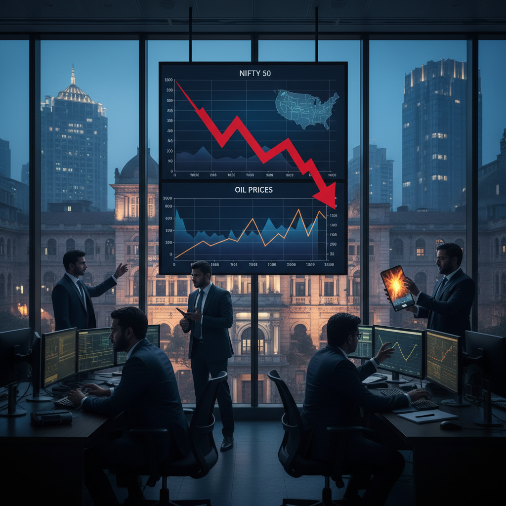 Nifty Plunges 400 Pts: Iran-US Tensions Ignite Oil Shock! — TradeMine AI
