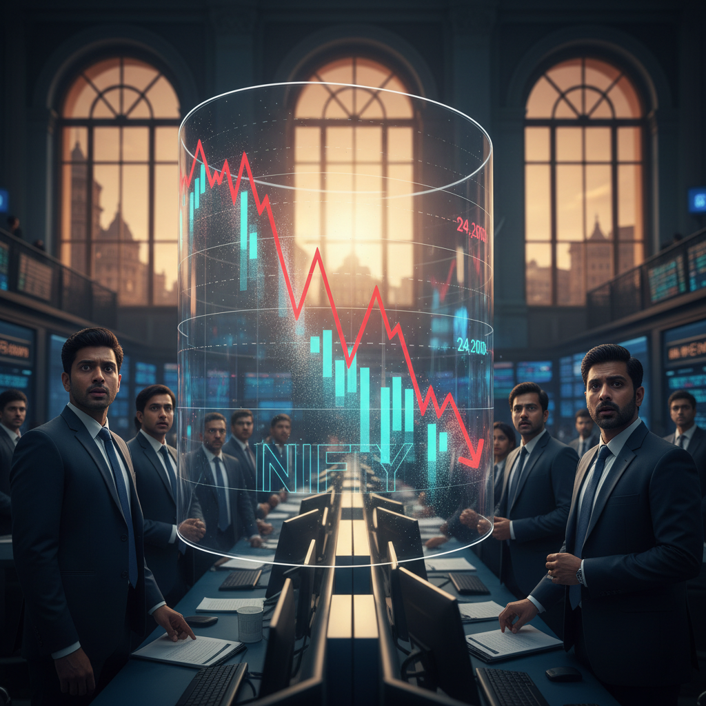 Nifty Plunges Below 24,200: What Triggered Today's Market